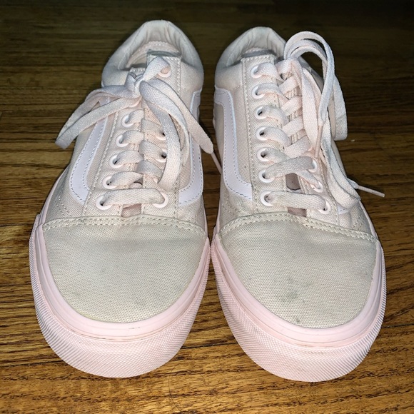 Peach Blush Mono Canvas Vans - Picture 1 of 5